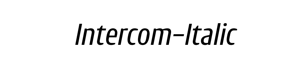 Intercom-Italic