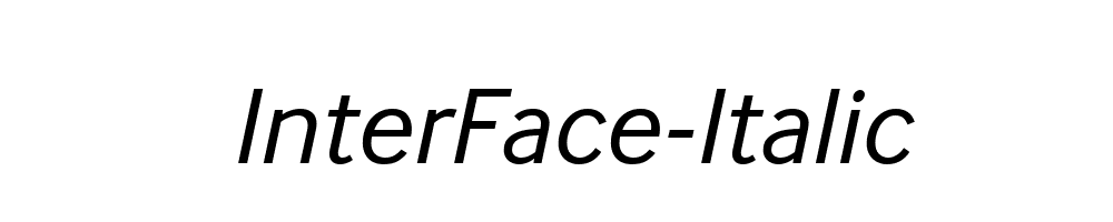 InterFace-Italic