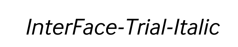 InterFace-Trial-Italic