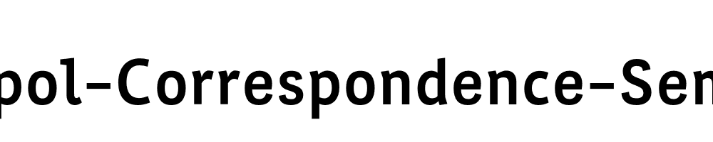 Interpol-Correspondence-Semibold
