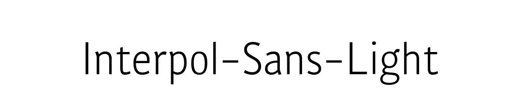 Interpol-Sans-Light