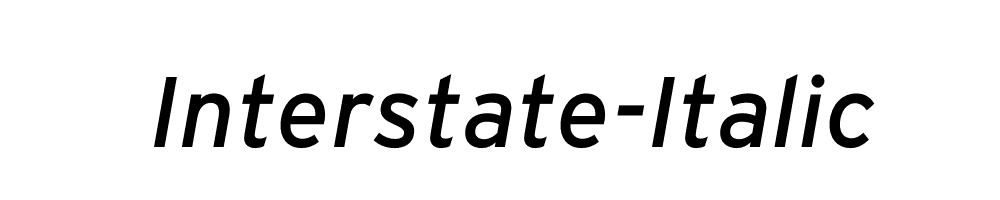 Interstate-Italic