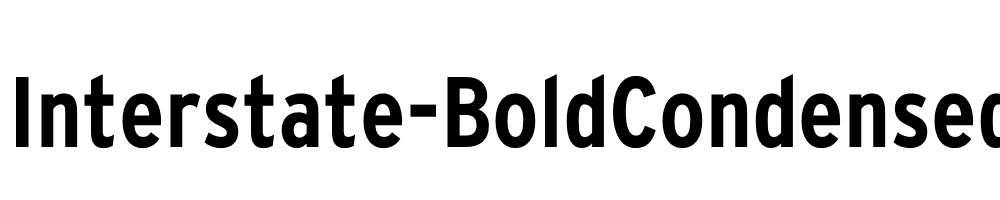 Interstate-BoldCondensed