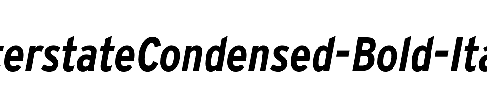 InterstateCondensed-Bold-Italic