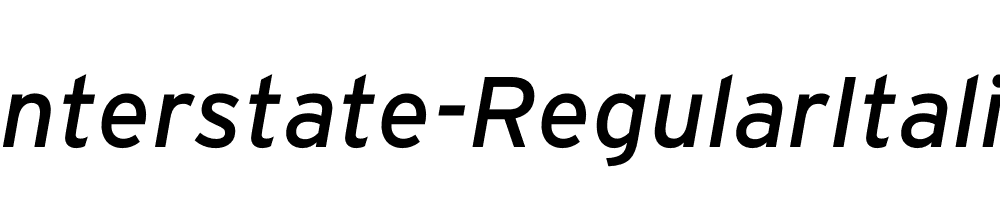 Interstate-RegularItalic