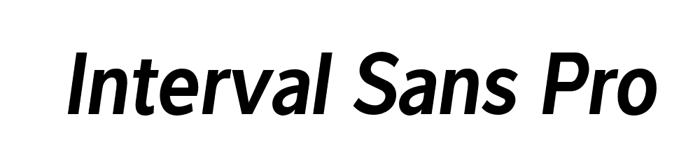 Interval Sans Pro