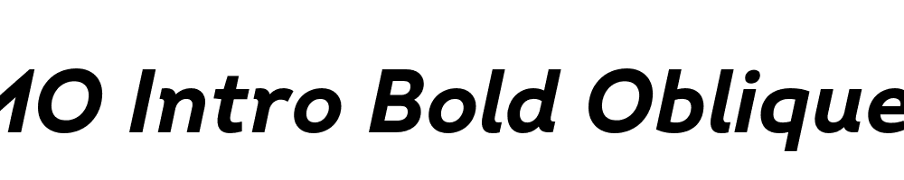 FSP DEMO Intro Bold Oblique Regular