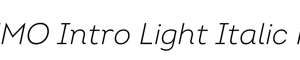 FSP DEMO Intro Light Italic Regular