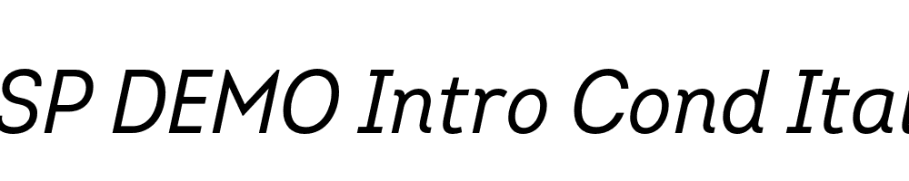 FSP DEMO Intro Cond Italic