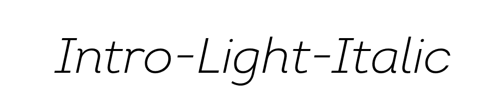 Intro-Light-Italic