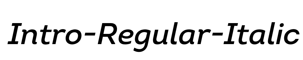 Intro-Regular-Italic