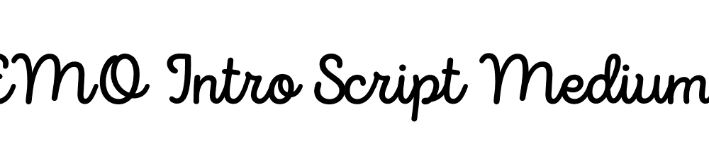 FSP DEMO Intro Script Medium Regular