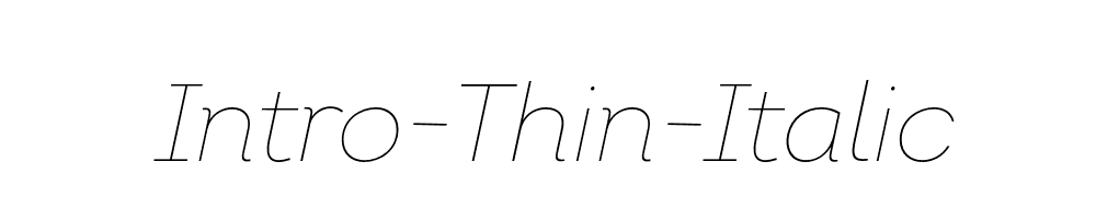 Intro-Thin-Italic