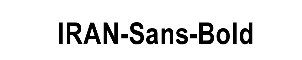 IRAN-Sans-Bold