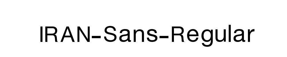 IRAN-Sans-Regular