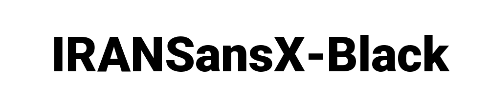 IRANSansX-Black