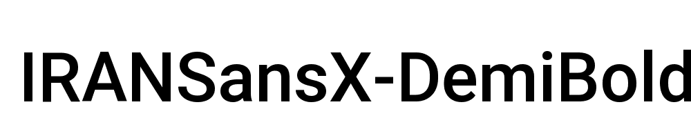 IRANSansX-DemiBold