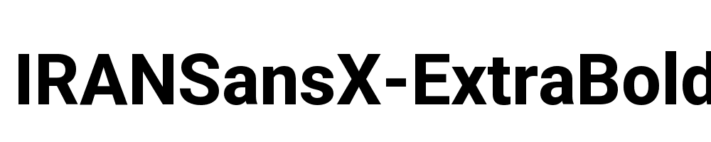 IRANSansX-ExtraBold