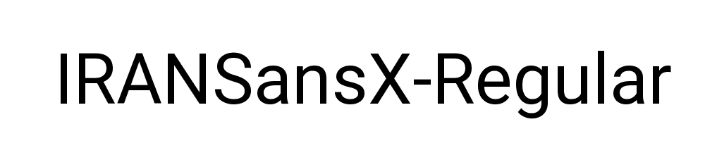 IRANSansX-Regular