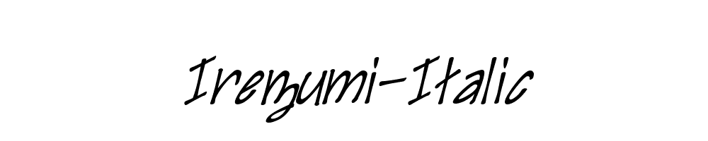 Irezumi-Italic