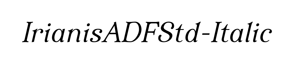 IrianisADFStd-Italic