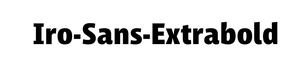 Iro-Sans-Extrabold