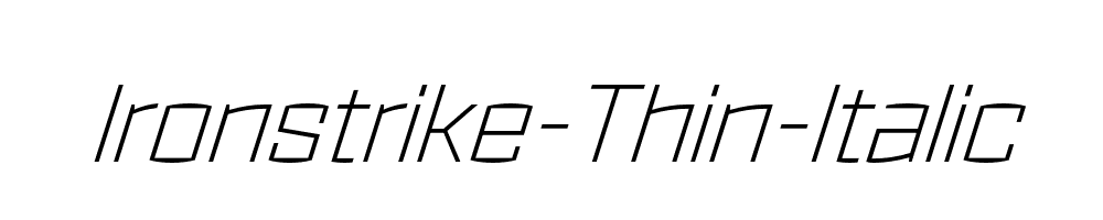 Ironstrike-Thin-Italic