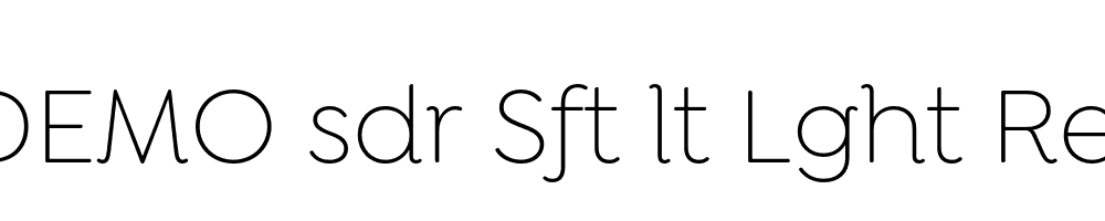 FSP DEMO sdr Sft lt Lght Regular