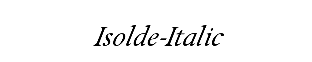 Isolde-Italic