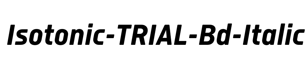 Isotonic-TRIAL-Bd-Italic