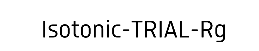 Isotonic-TRIAL-Rg