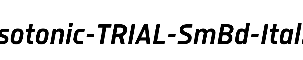 Isotonic-TRIAL-SmBd-Italic