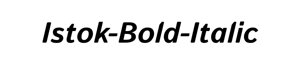 Istok-Bold-Italic