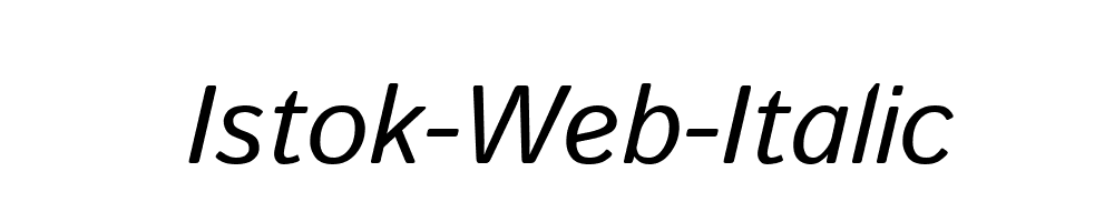 Istok-Web-Italic