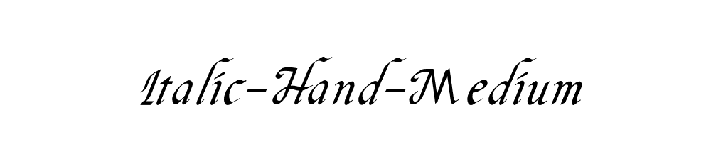 Italic-Hand-Medium