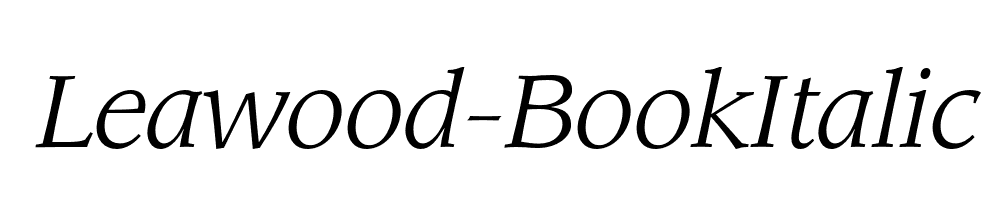 Leawood-BookItalic