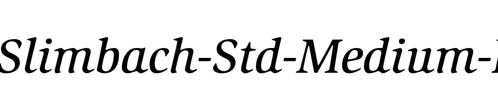 ITC-Slimbach-Std-Medium-Italic