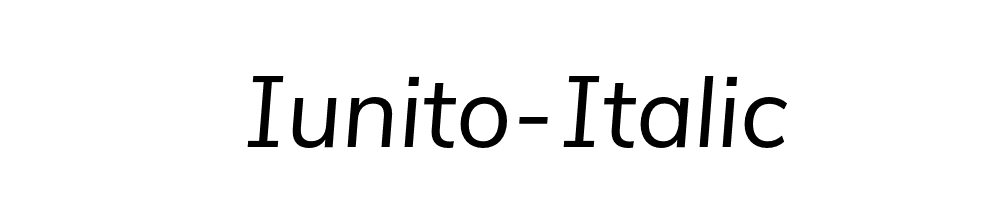 Iunito-Italic