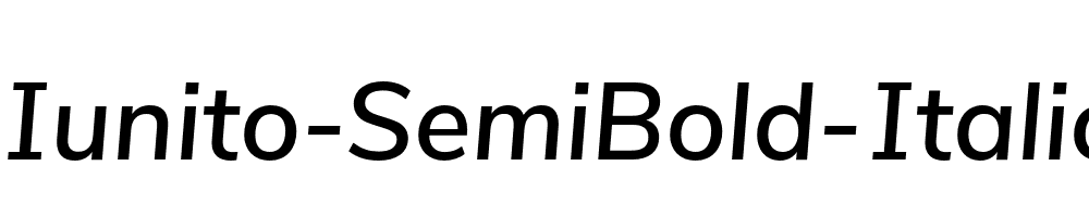 Iunito-SemiBold-Italic