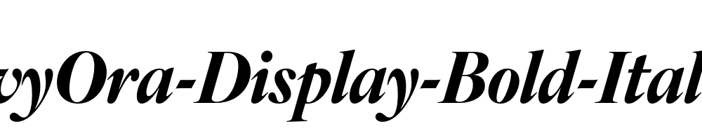 IvyOra-Display-Bold-Italic