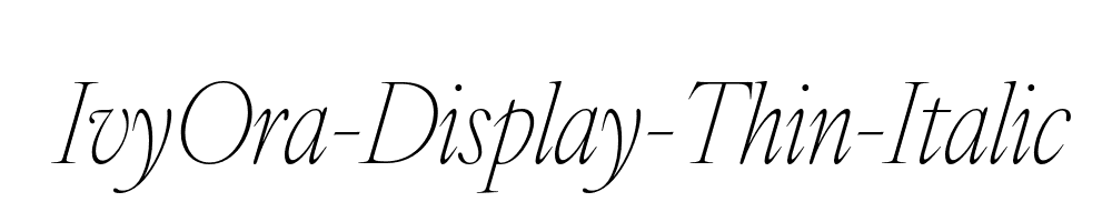 IvyOra-Display-Thin-Italic