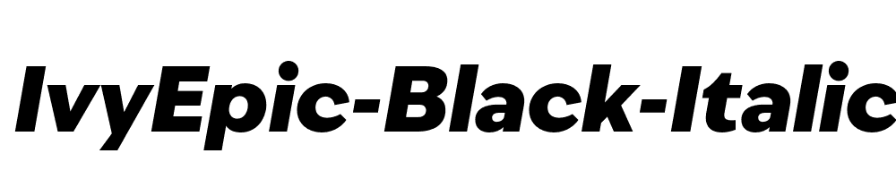 IvyEpic-Black-Italic