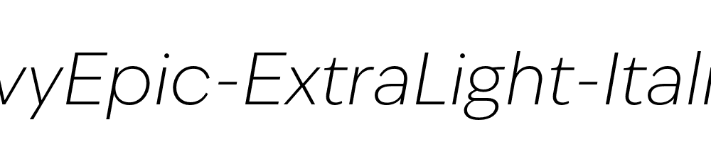 IvyEpic-ExtraLight-Italic