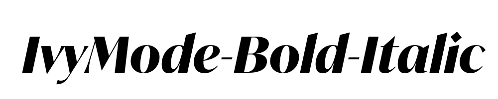 IvyMode-Bold-Italic