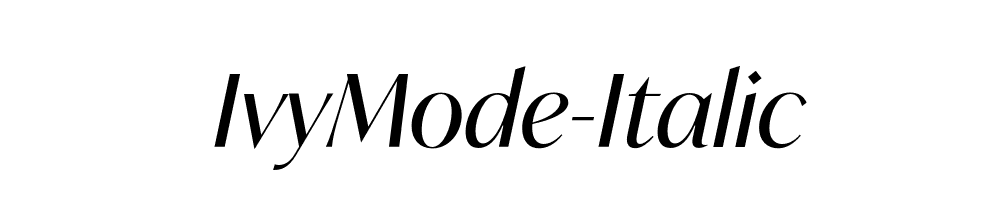 IvyMode-Italic