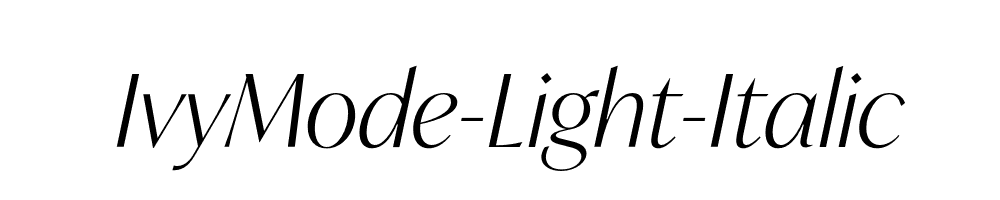 IvyMode-Light-Italic