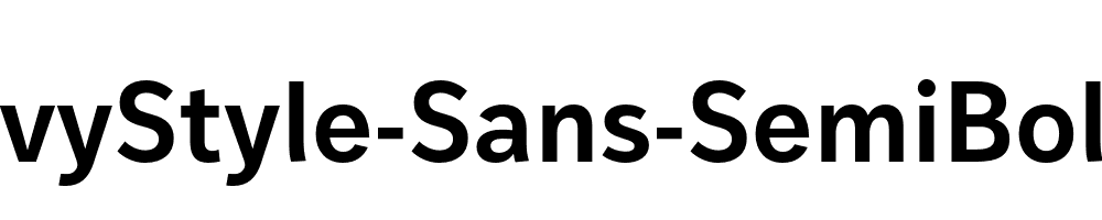 IvyStyle-Sans-SemiBold