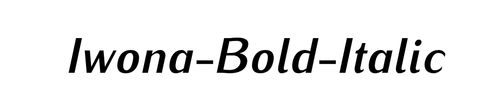 Iwona-Bold-Italic