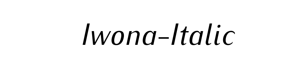 Iwona-Italic