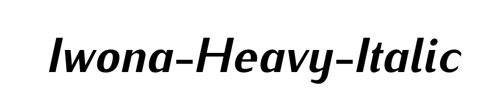 Iwona-Heavy-Italic